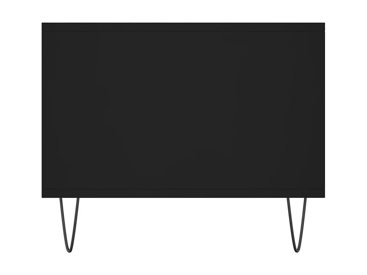 Mesa de centro Gold negra 102x50x40 cm de madera contrachapada