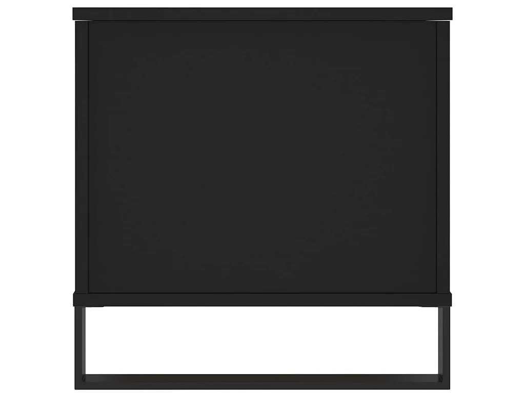 Goldfarbener Couchtisch, Schwarz, 90 x 44,5 x 45 cm, Holzwerkstoff