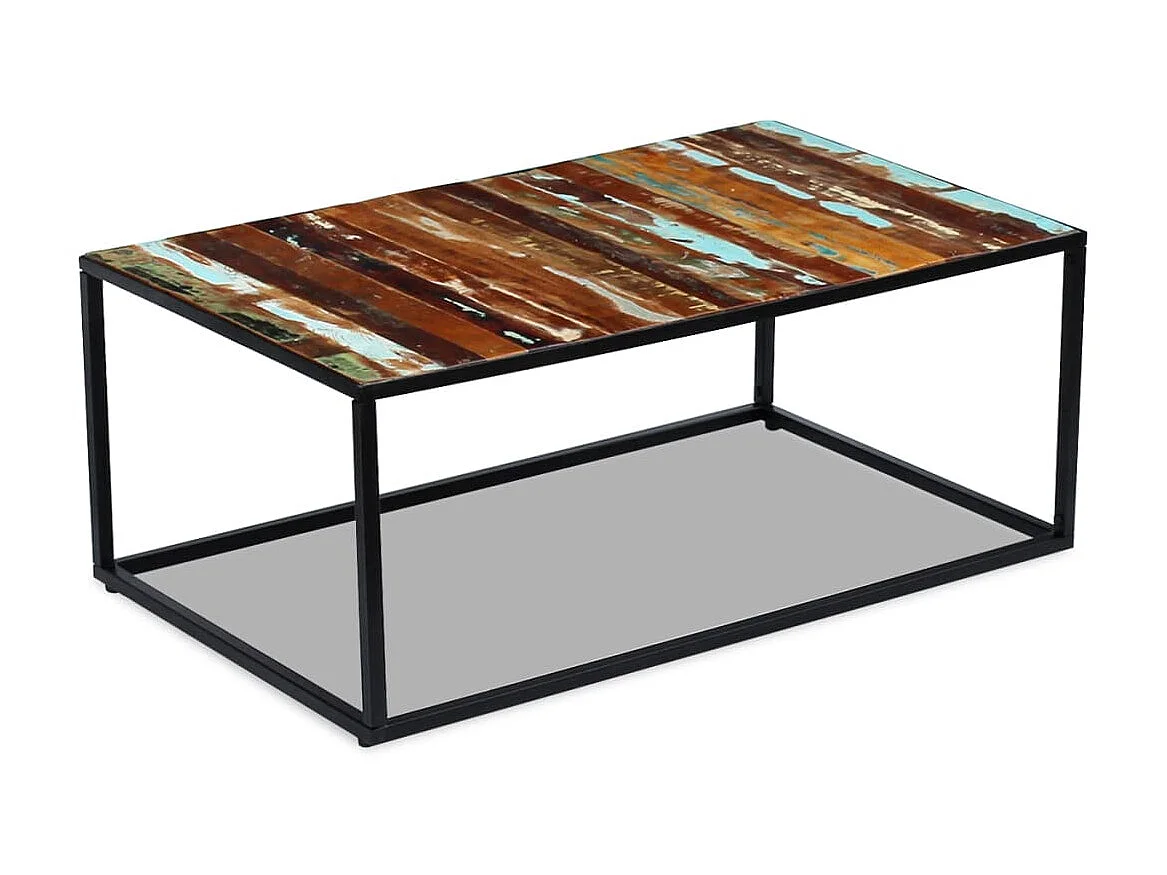 Table basse Bois de récupération massif 100 x 60 x 40 cm