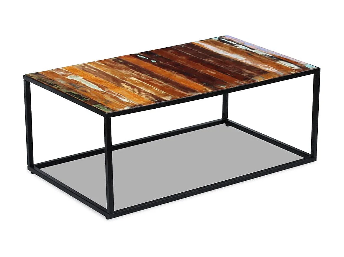 Table basse Bois de récupération massif 100 x 60 x 40 cm