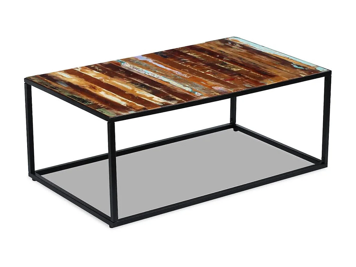 Table basse Bois de récupération massif 100 x 60 x 40 cm