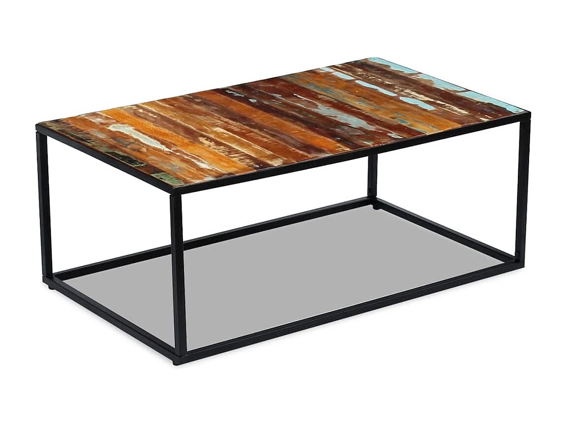 Table basse Bois de récupération massif 100 x 60 x 40 cm