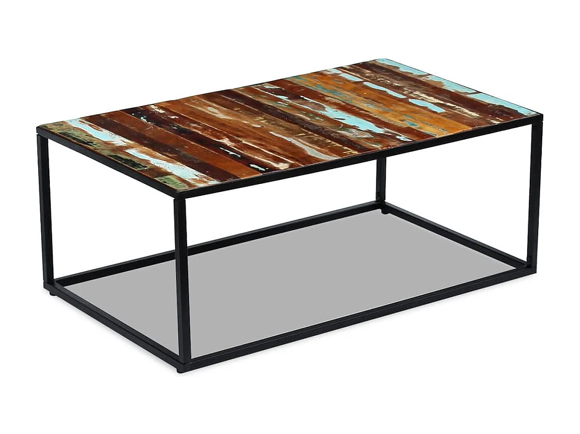 Table basse Bois de récupération massif 100 x 60 x 40 cm