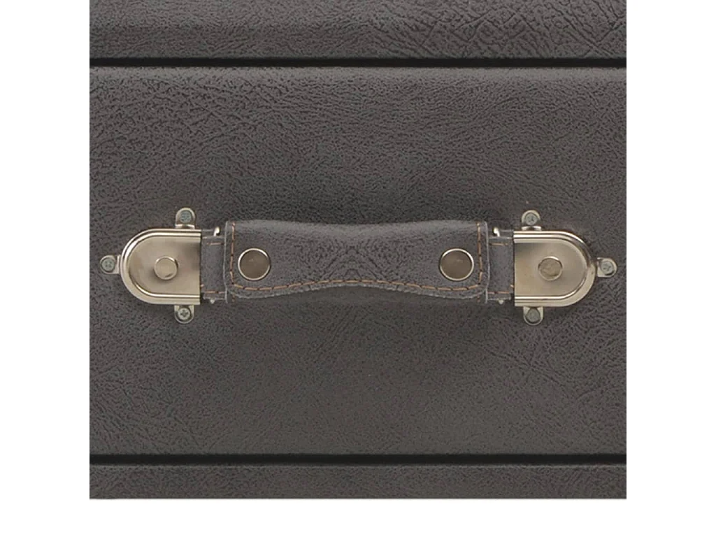 Mesa de centro Gold Gris 80x40x46 cm Polipiel