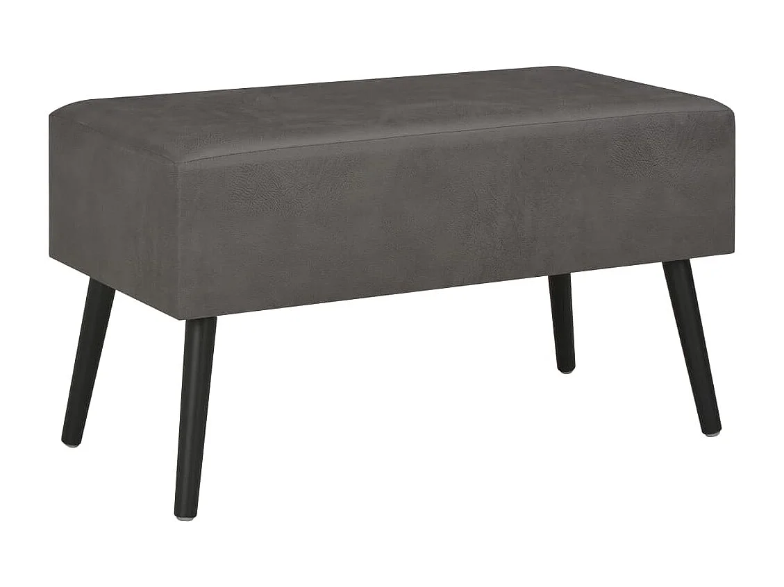 Gold Salontafel Grijs 80x40x46 cm Kunstleer
