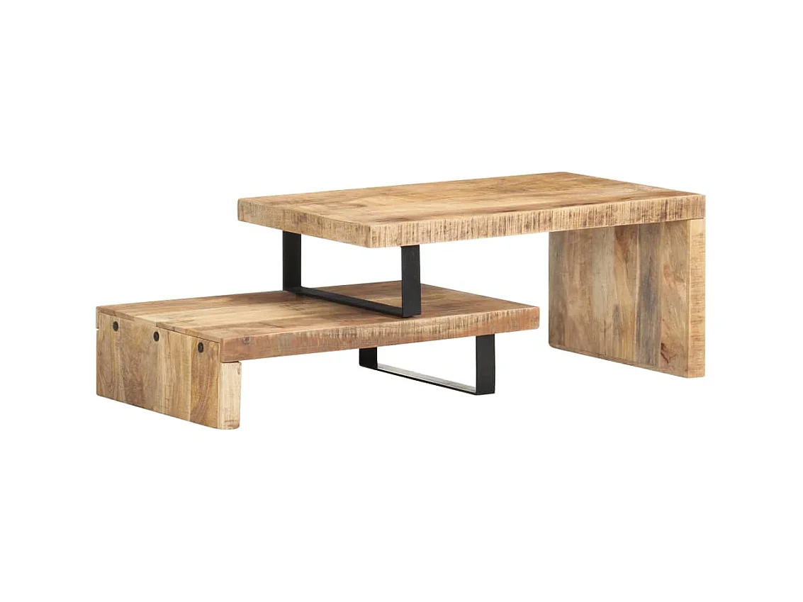 Ensemble de table basse 2 pcs Bois de manguier massif