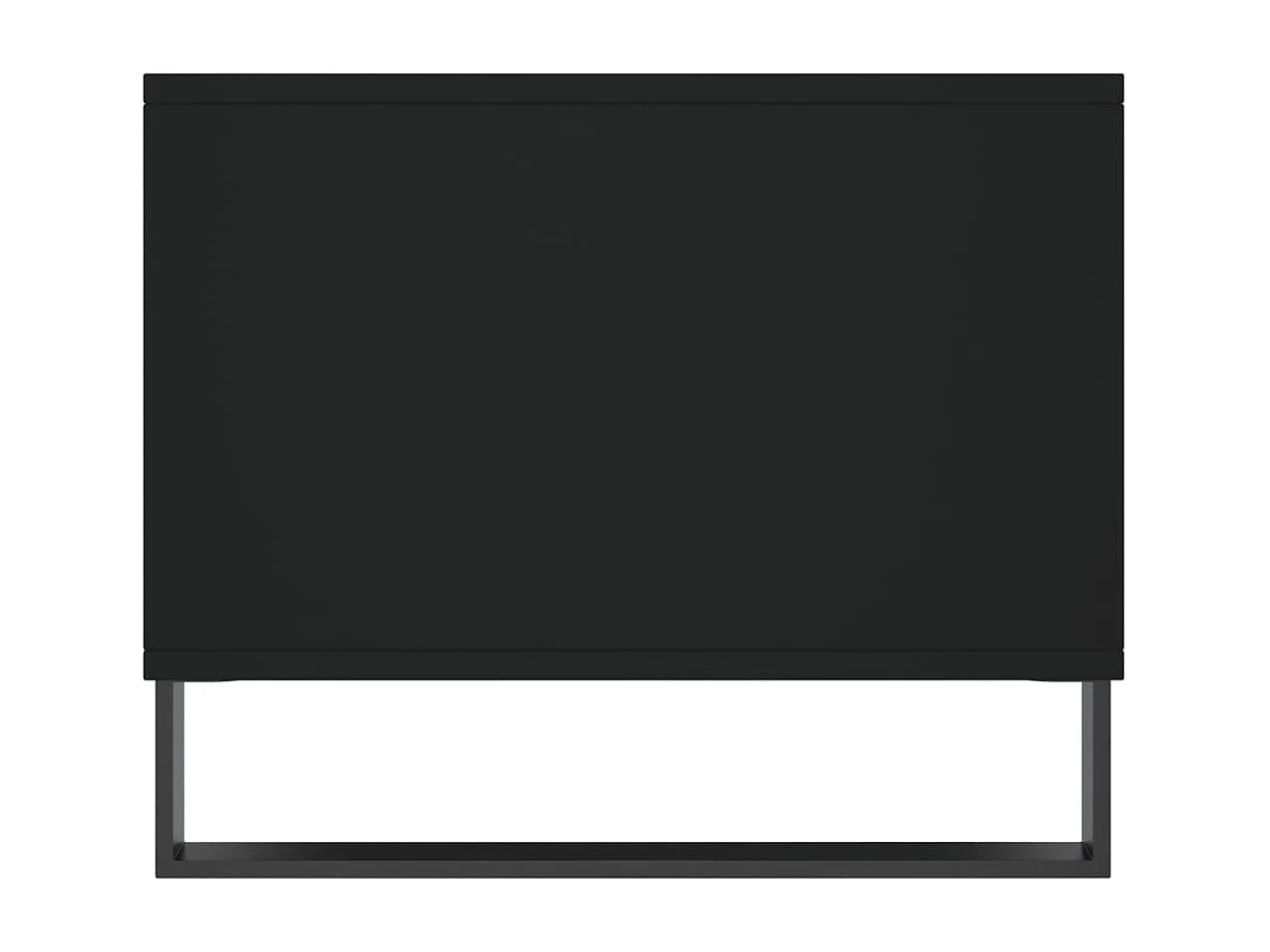 Table basse noir 90x50x40 cm bois d'ingénierie