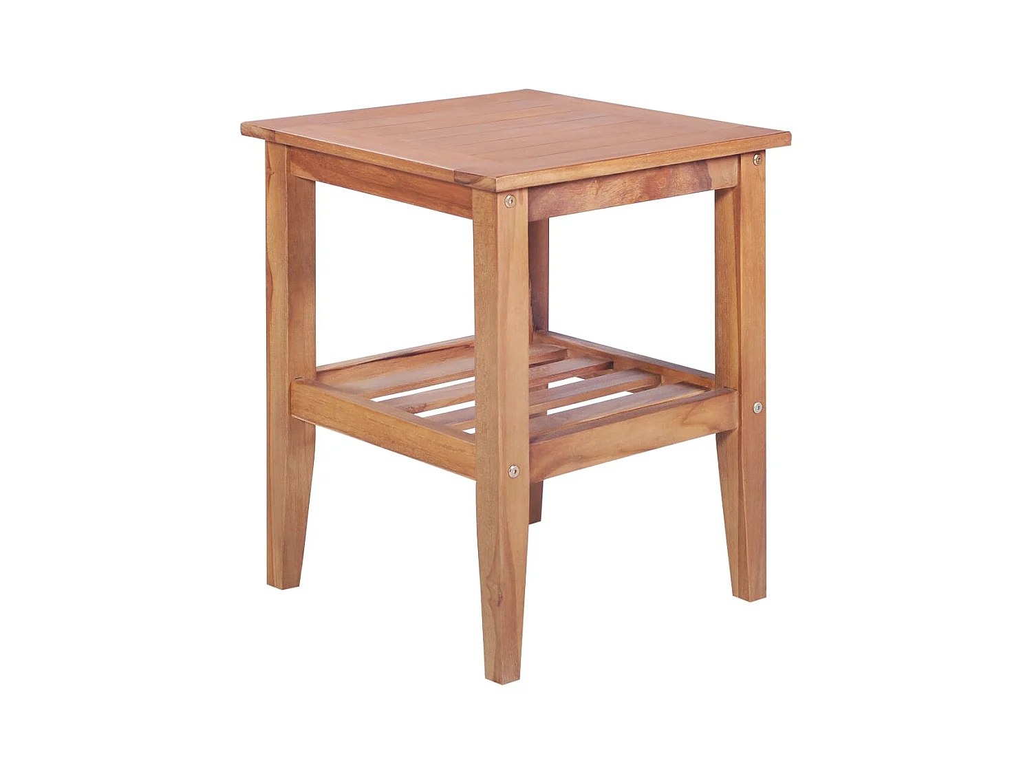 Tavolino Gold 40x40x50 cm quadrato in massello di teak