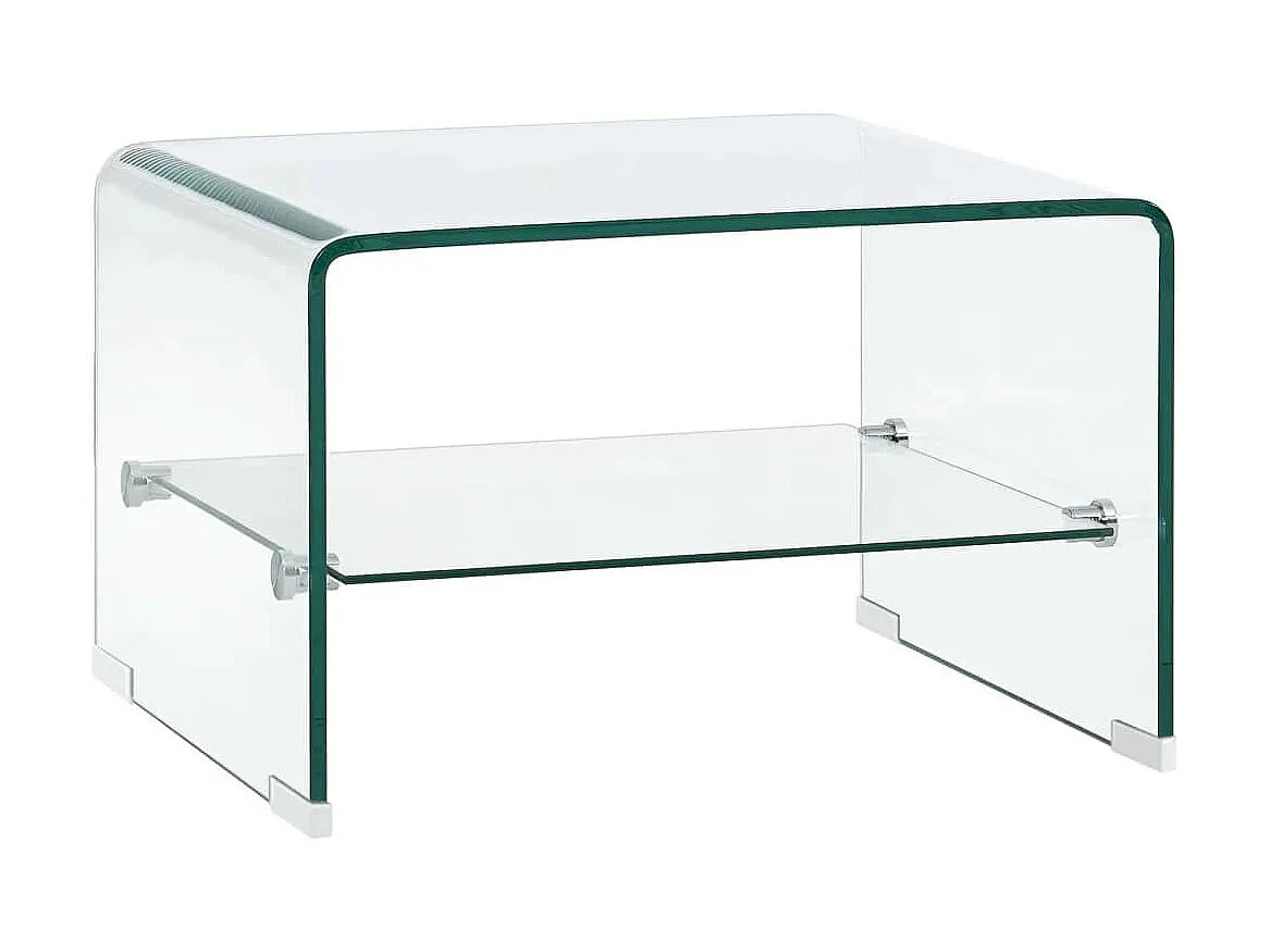Table basse Clair 50 x 45 x 33 cm Verre trempé
