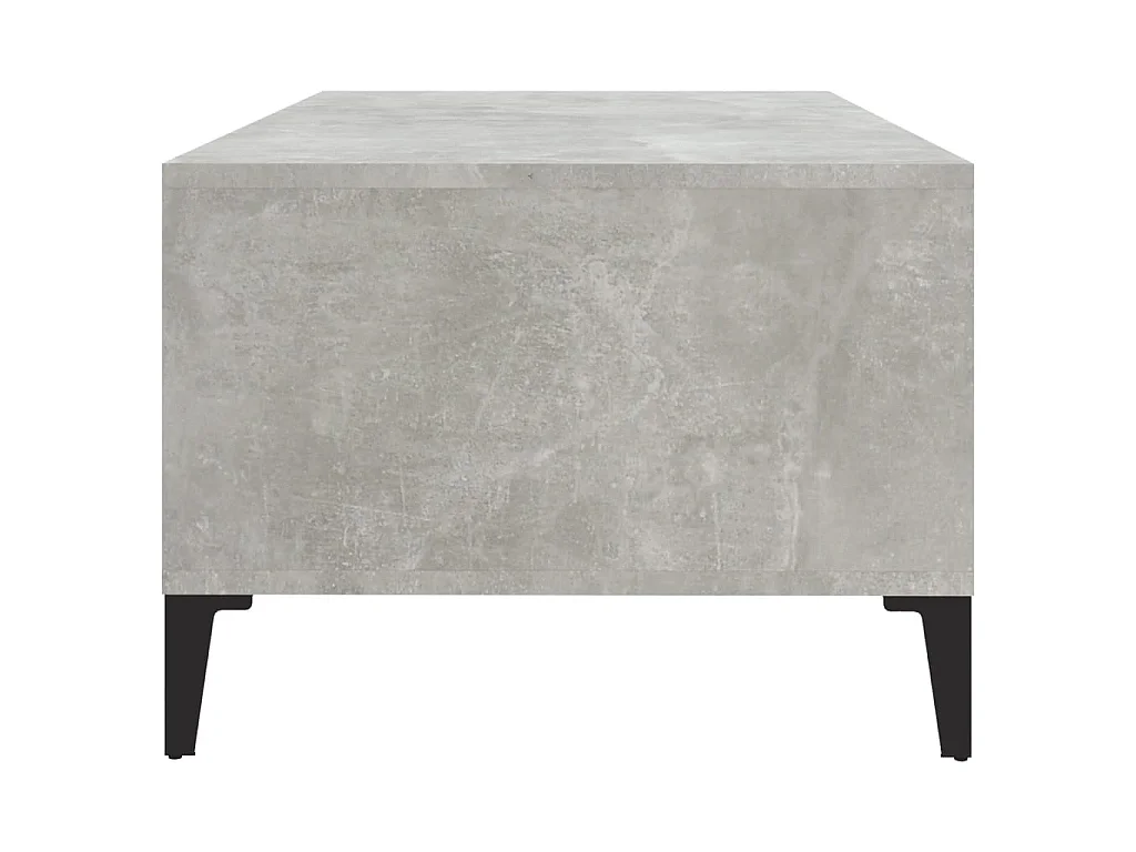 Table basse Gris béton 90x50x36,5 cm Bois d'ingénierie