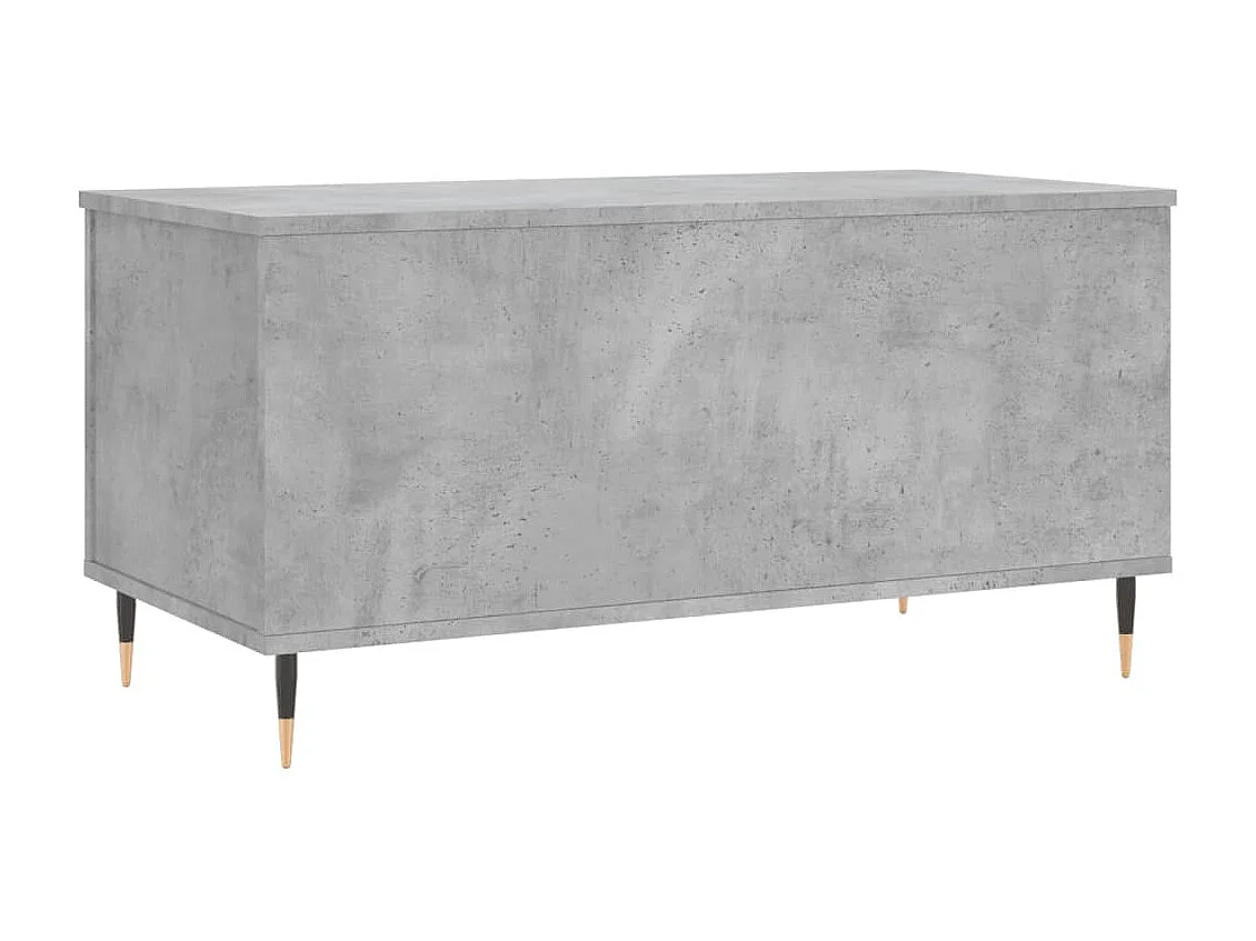 Mesa de centro Gold Gris hormigón 90x44,5x45 cm Madera contrachapada