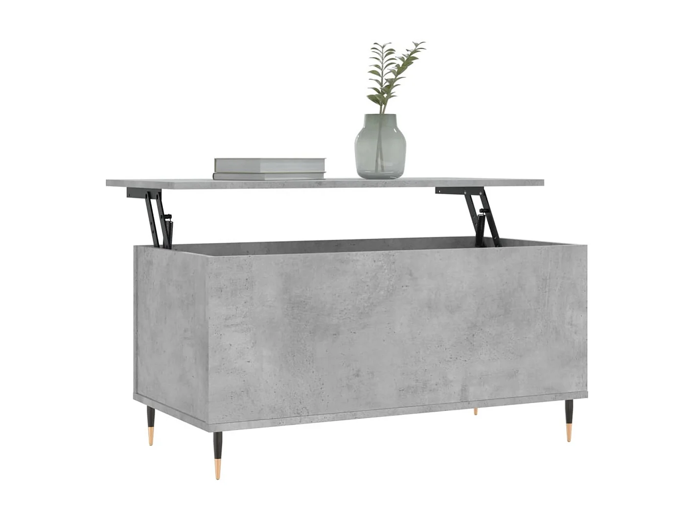 Gold Salontafel Betongrijs 90x44,5x45 cm Bewerkt hout