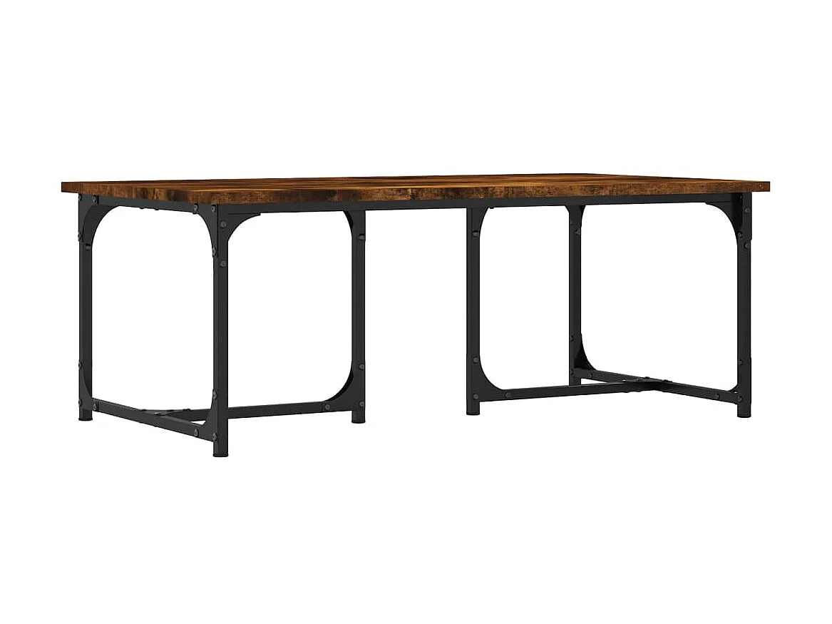 Table basse Chêne fumé 90x50x35 cm Bois d'ingénierie
