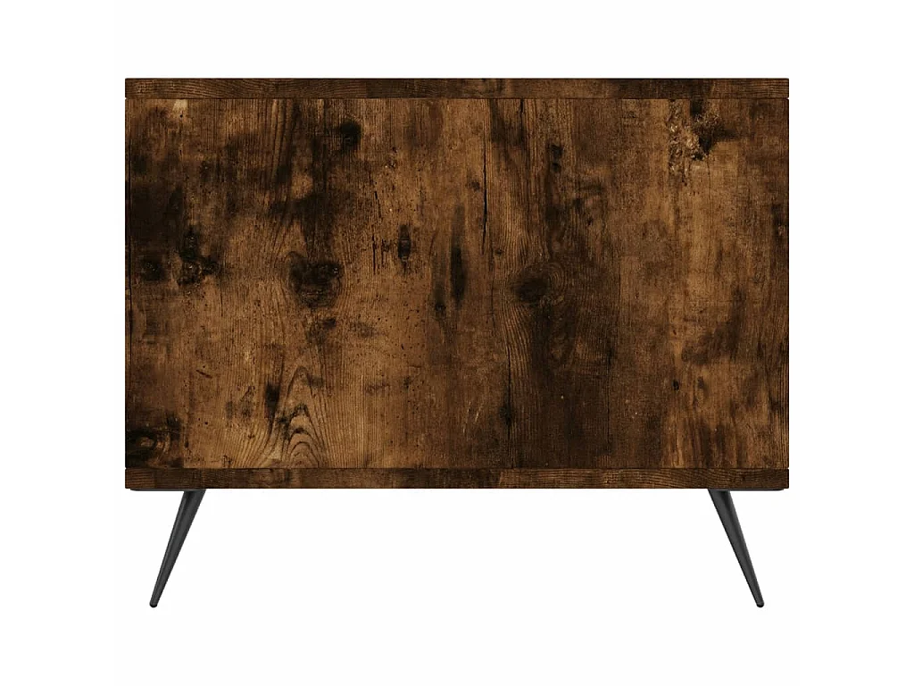 Table basse chêne fumé 90x50x40 cm bois d'ingénierie