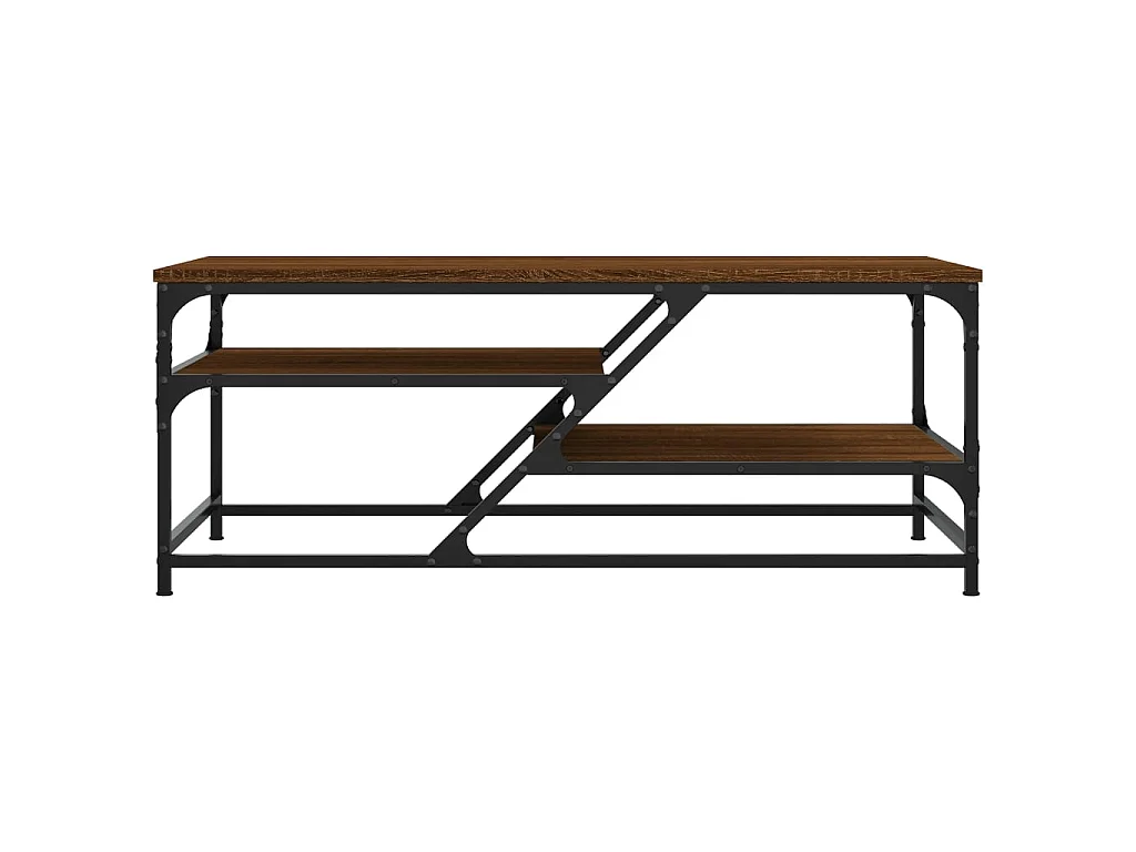 Tavolino in rovere Gold Brown 100x49x40 cm in multistrato