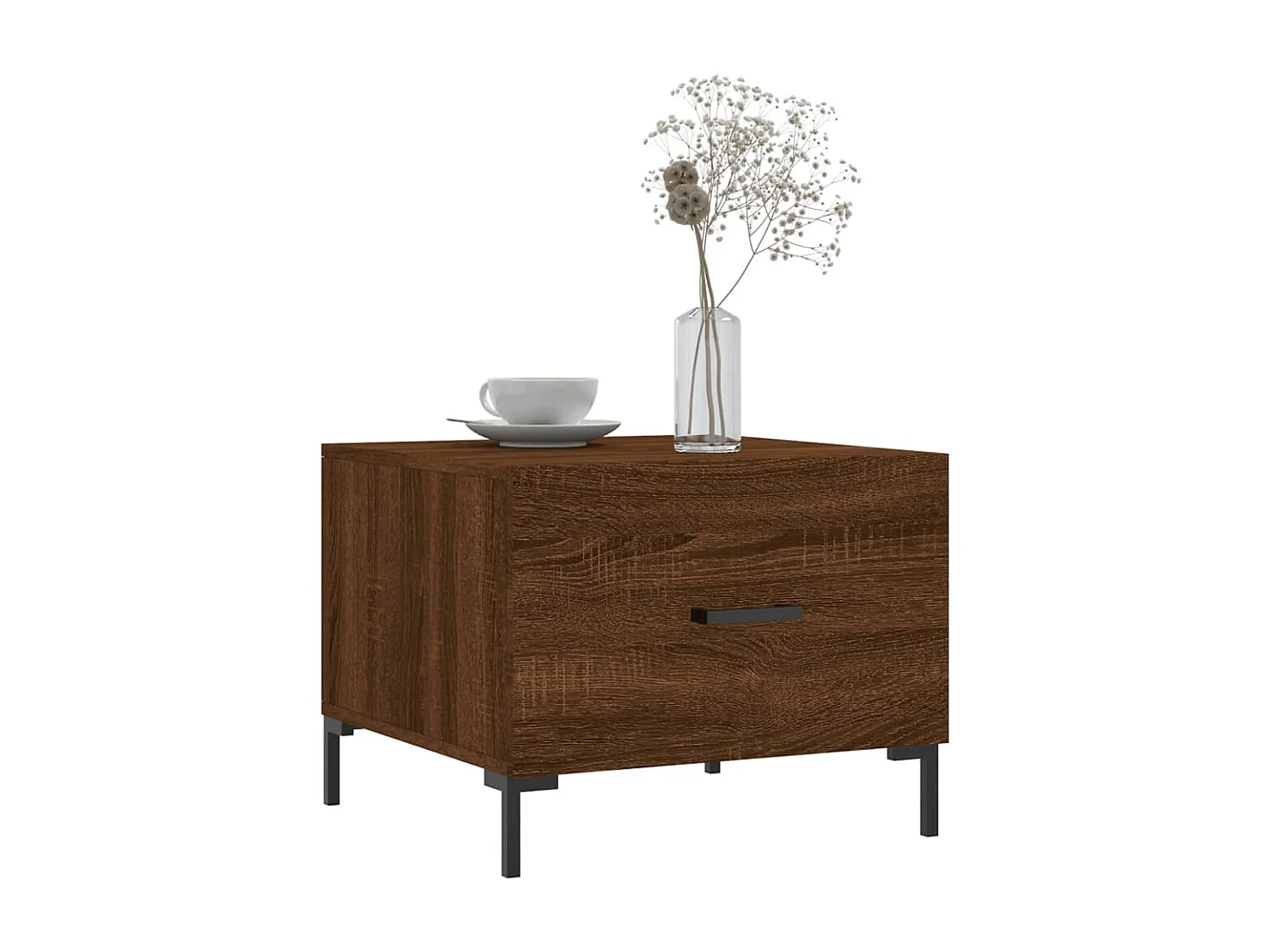 Mesas de centro Gold 2 piezas roble marrón 50x50x40 cm madera contrachapada