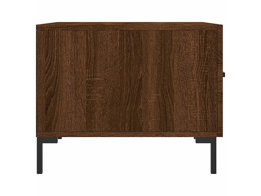 Mesas de centro Gold 2 piezas roble marrón 50x50x40 cm madera contrachapada