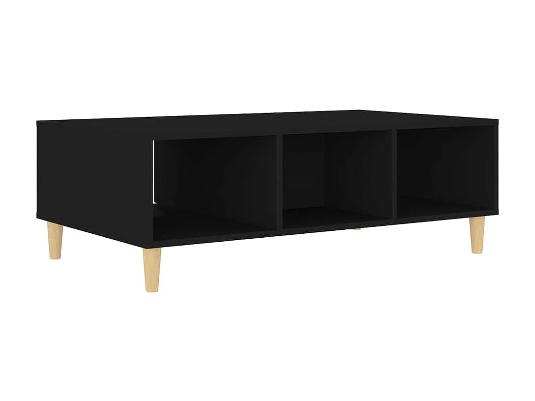 Table basse Noir 103,5x60x35 cm Aggloméré