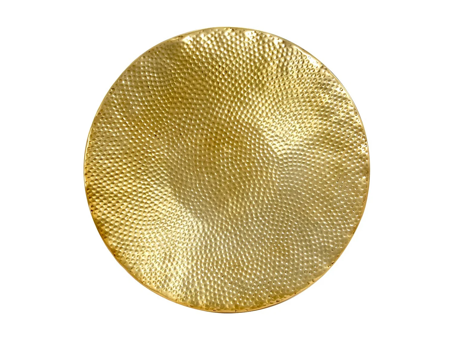 Salontafel Gehamerd aluminium 70 x 30 cm Messing