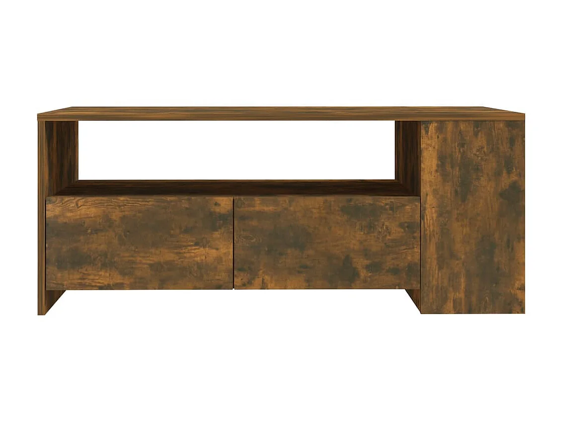 Tavolino Gold Rovere affumicato 102x55x42 cm MDF