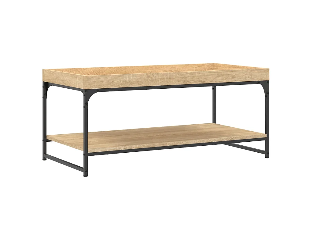 Table basse chêne sonoma 100x49x45 cm bois d'ingénierie