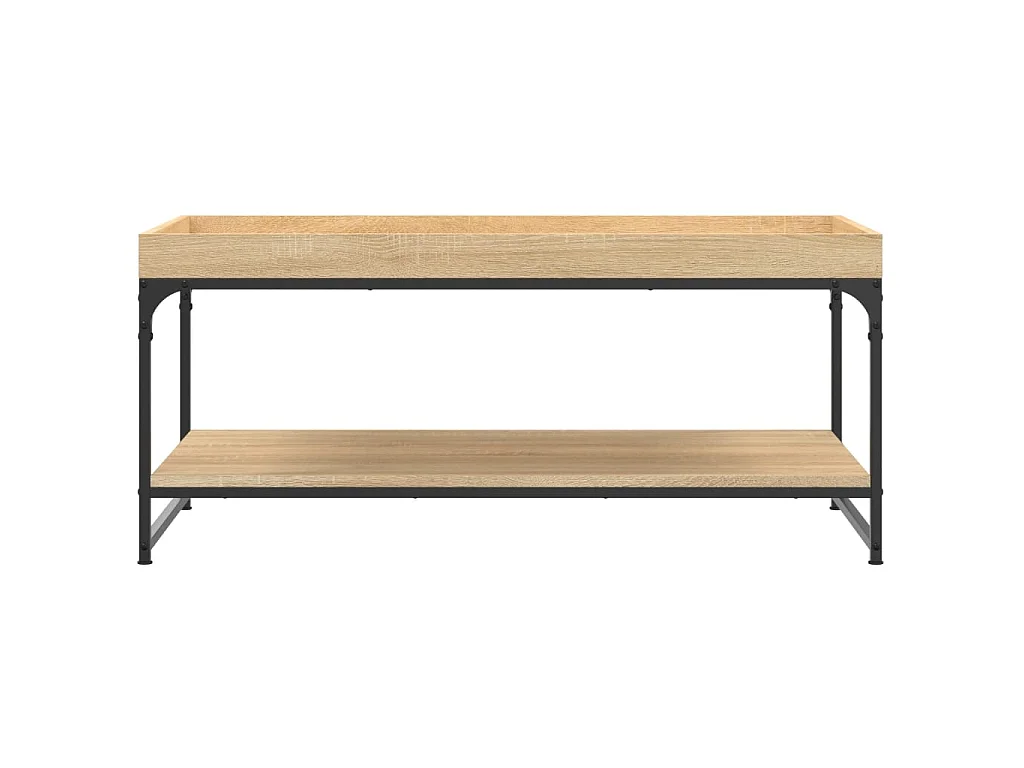 Table basse chêne sonoma 100x49x45 cm bois d'ingénierie