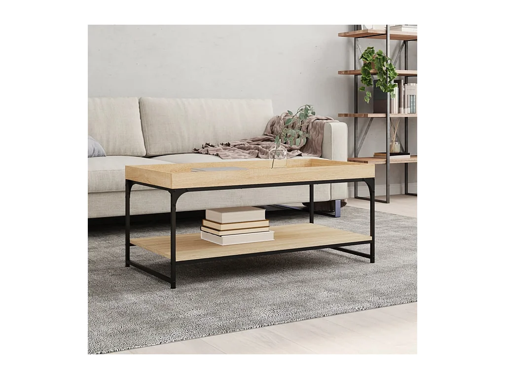 Gold Sonoma eiken salontafel 100x49x45 cm samengesteld hout
