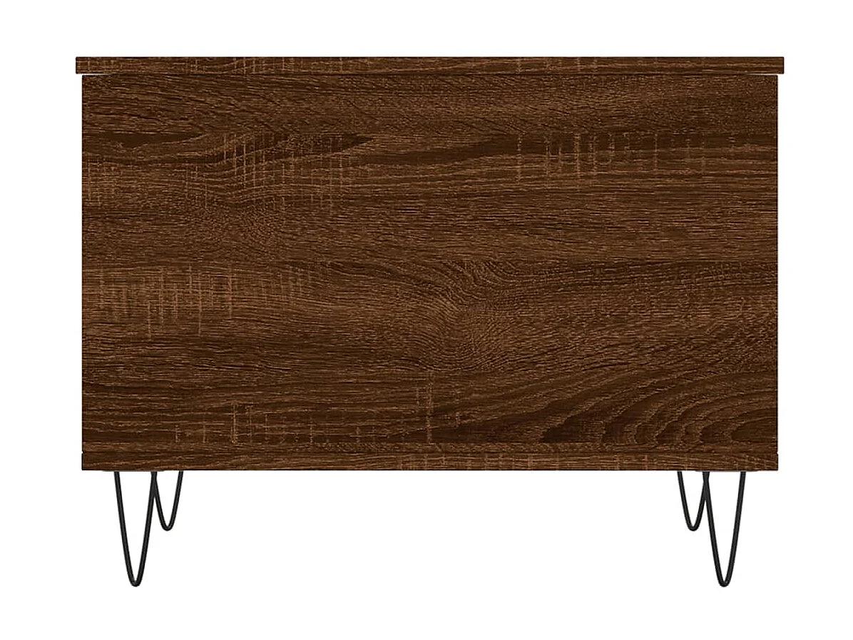 Table basse Chêne marron 60x44,5x45 cm Bois d'ingénierie