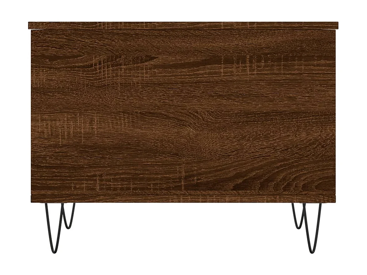 Table basse Chêne marron 60x44,5x45 cm Bois d'ingénierie