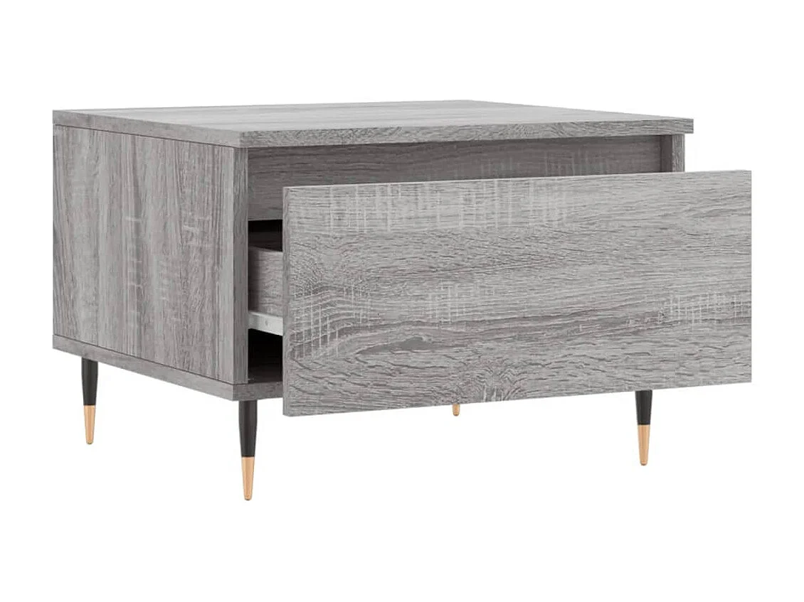 Mesas de centro Gold 2 piezas gris sonoma 50x46x35 cm madera contrachapada