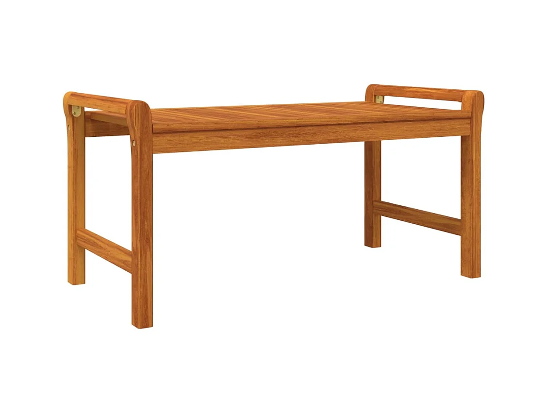 Goud Salontafel 100x50x50 cm Massief acaciahout