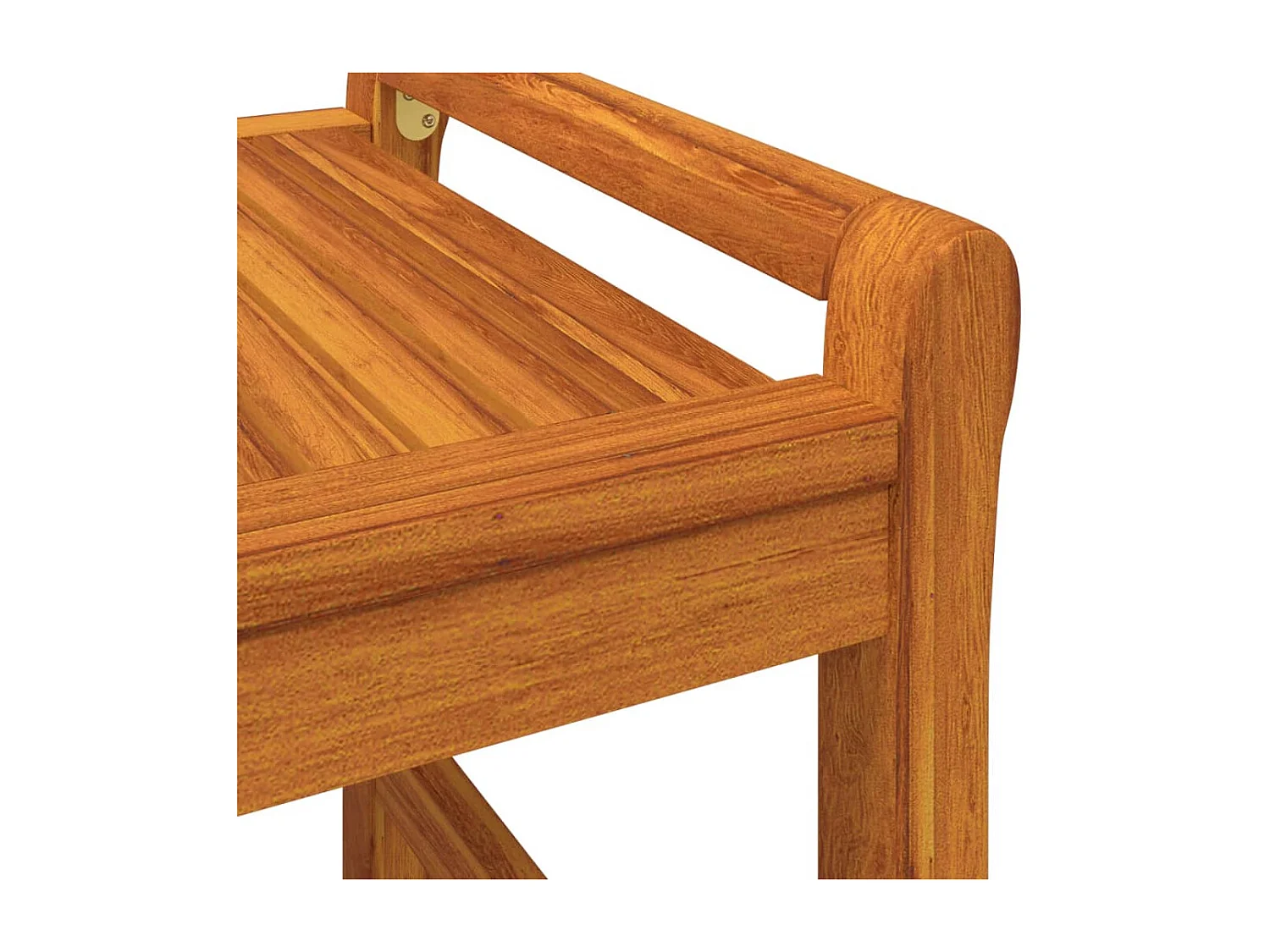 Tavolino Gold 100x50x50 cm Legno massello di acacia