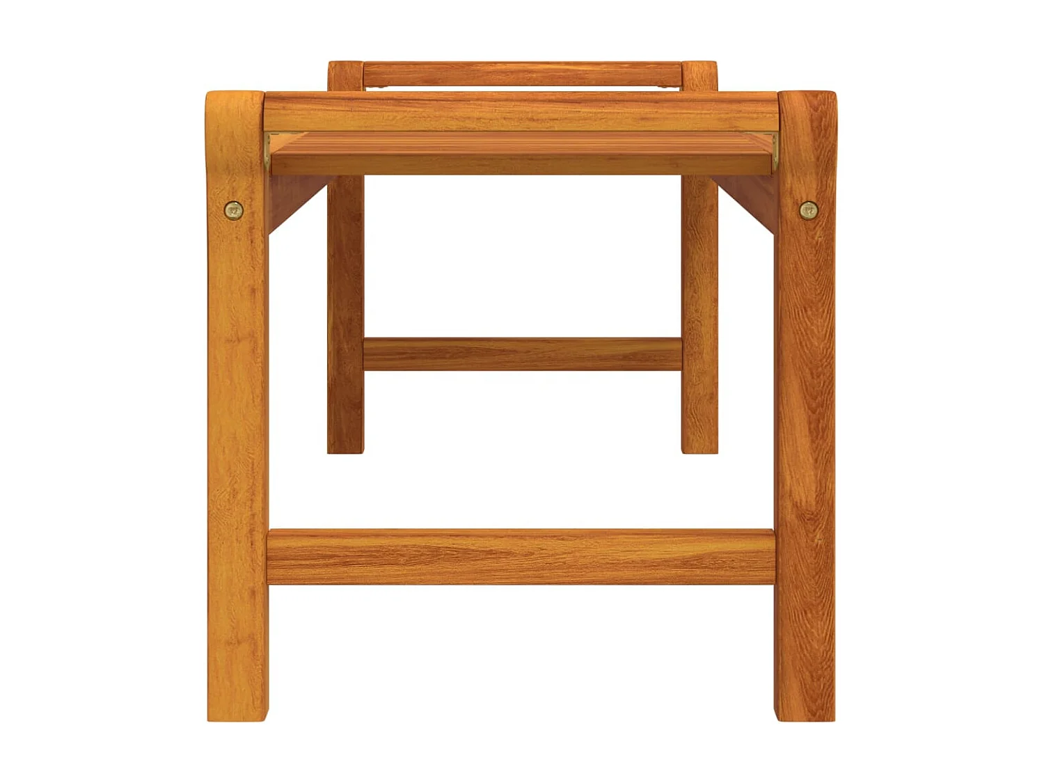 Goud Salontafel 100x50x50 cm Massief acaciahout