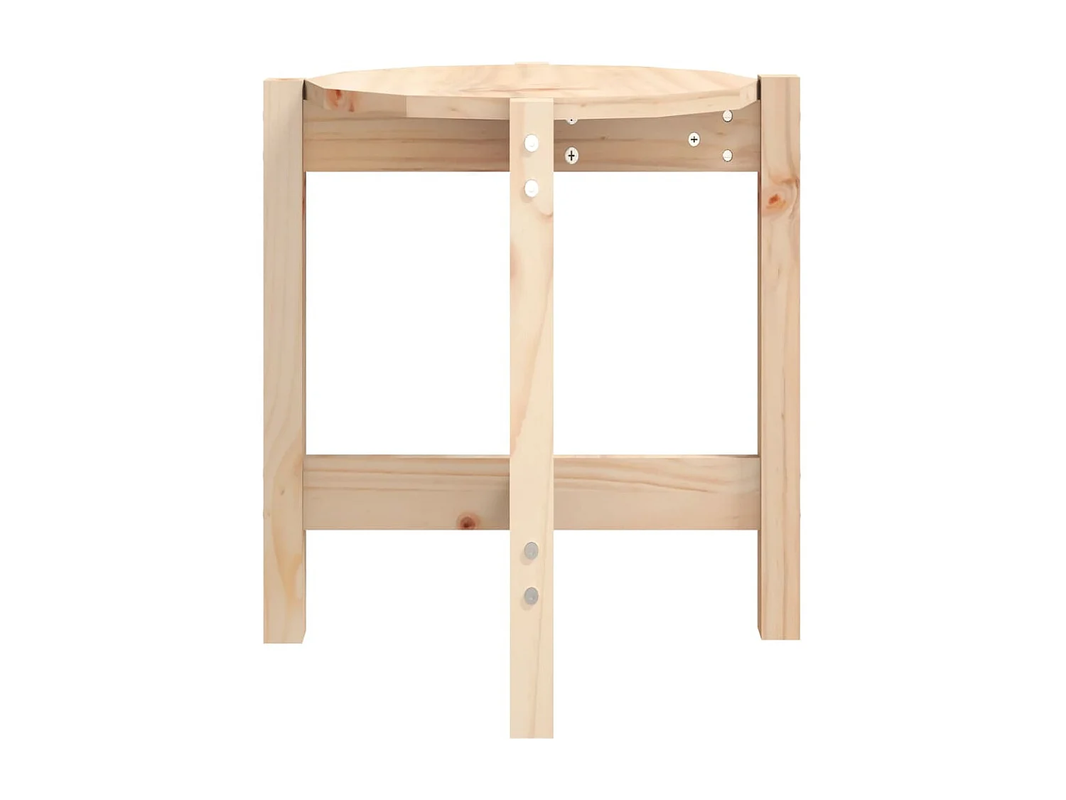 Tavolino Gold Ø 42,5x45 cm Legno di pino massiccio