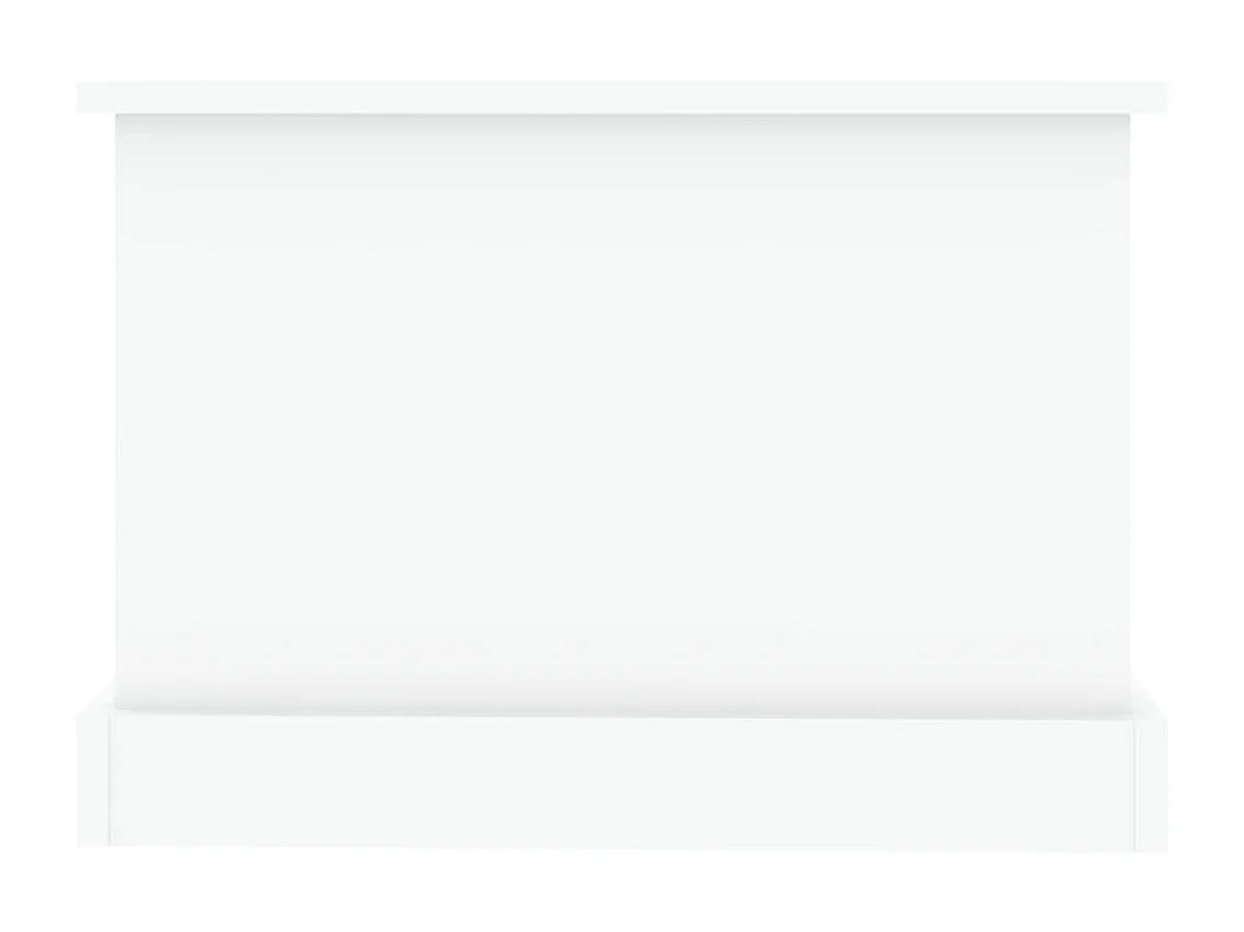 Tavolino Gold bianco 90x50x35 cm in MDF