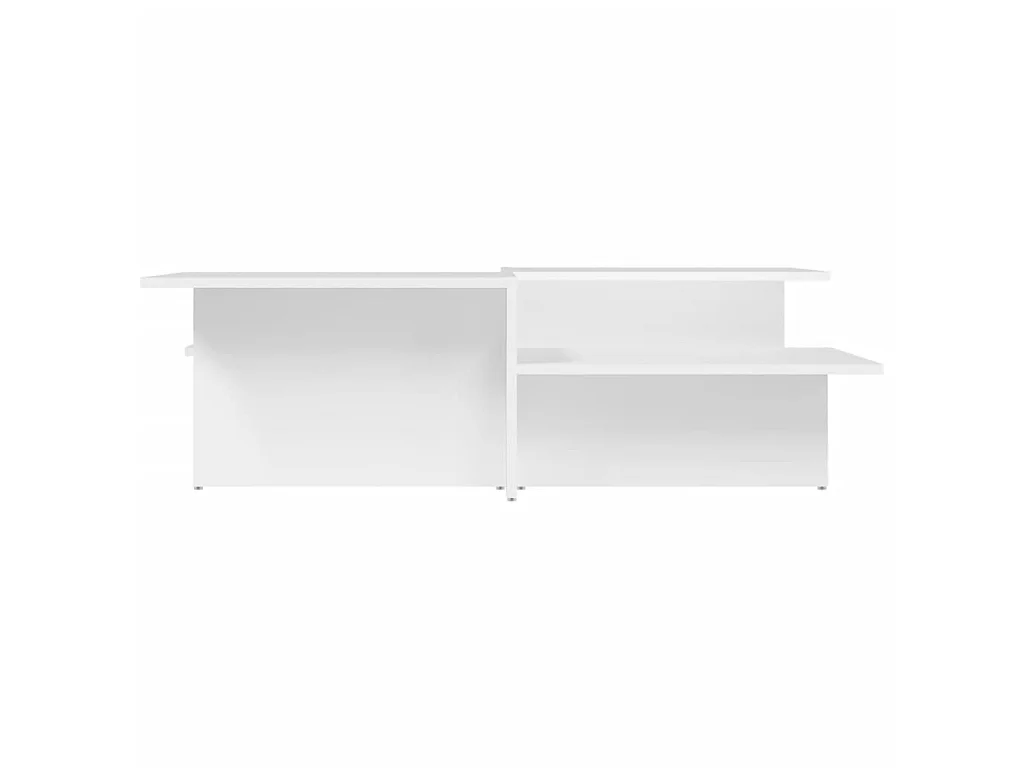 Tables basses 2 pcs blanc bois d'ingénierie