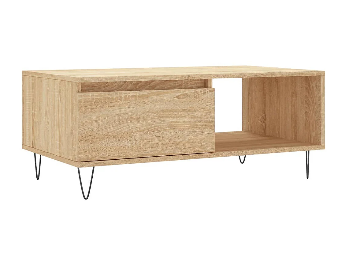 Table basse Chêne sonoma 90x50x36,5 cm Bois d'ingénierie