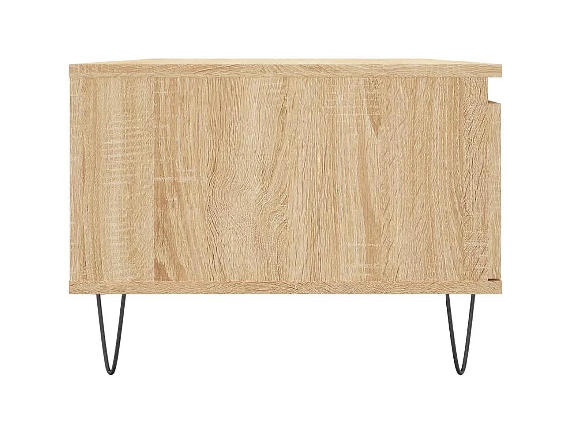 Gold Salontafel Sonoma eiken 90x50x36,5 cm Bewerkt hout