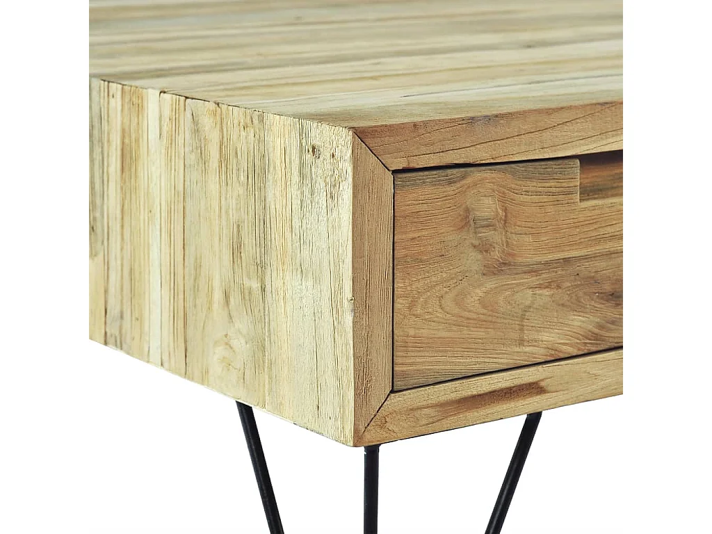 Goud Salontafel 80 x 80 x 40 cm Massief teakhout