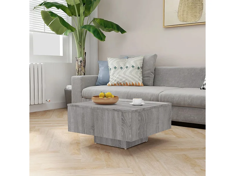 Tavolino grigio Gold Sonoma 60x60x31,5 cm MDF
