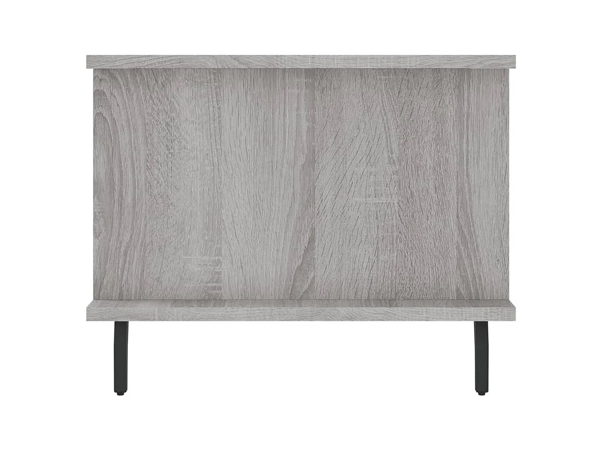Table basse sonoma gris 90x50x40 cm bois d'ingénierie