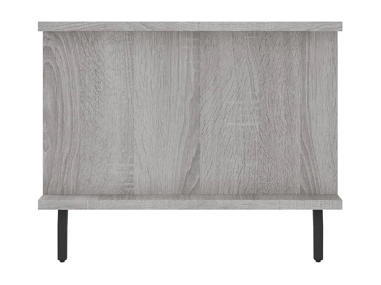 Table basse sonoma gris 90x50x40 cm bois d'ingénierie