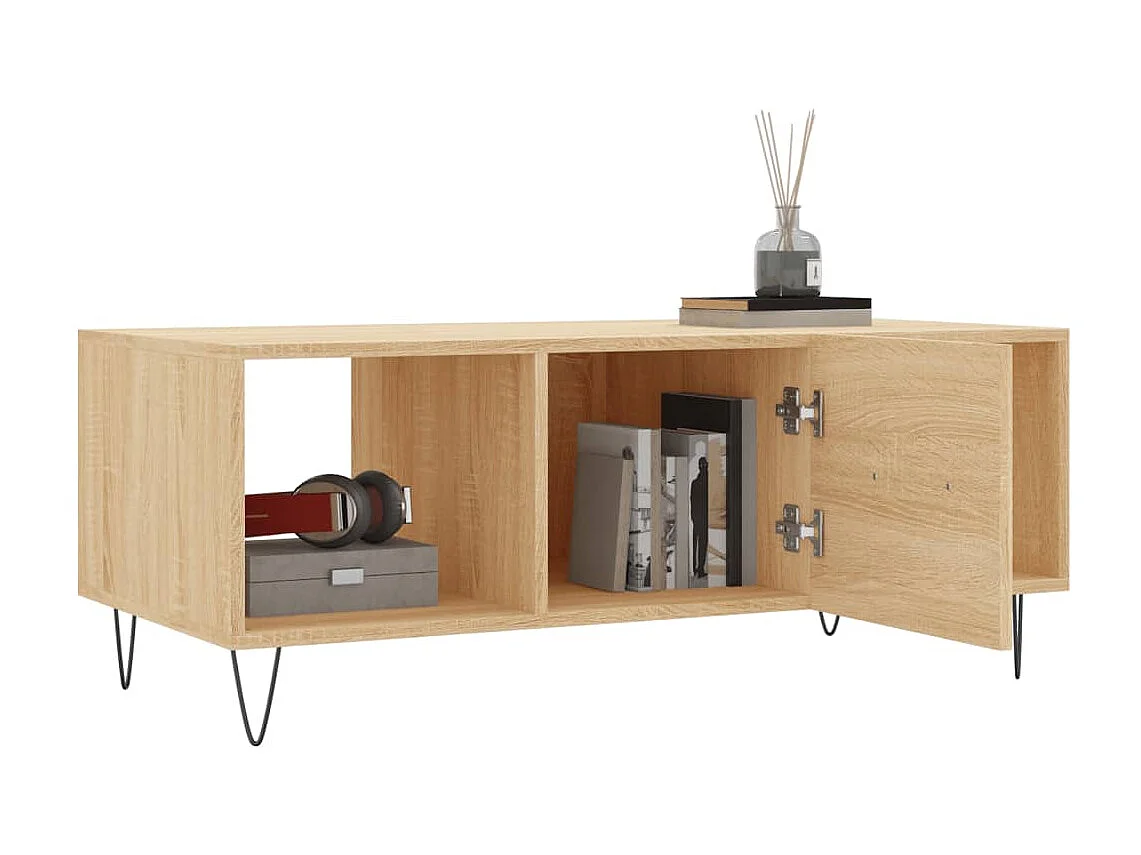 Gold Sonoma eiken salontafel 102x50x40 cm samengesteld hout