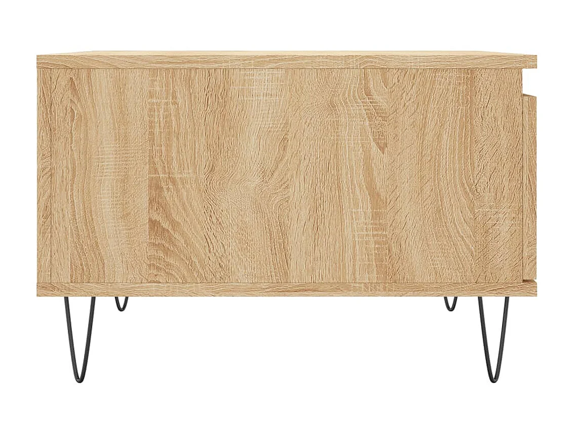 Table basse chêne sonoma 55x55x36,5 cm bois d'ingénierie