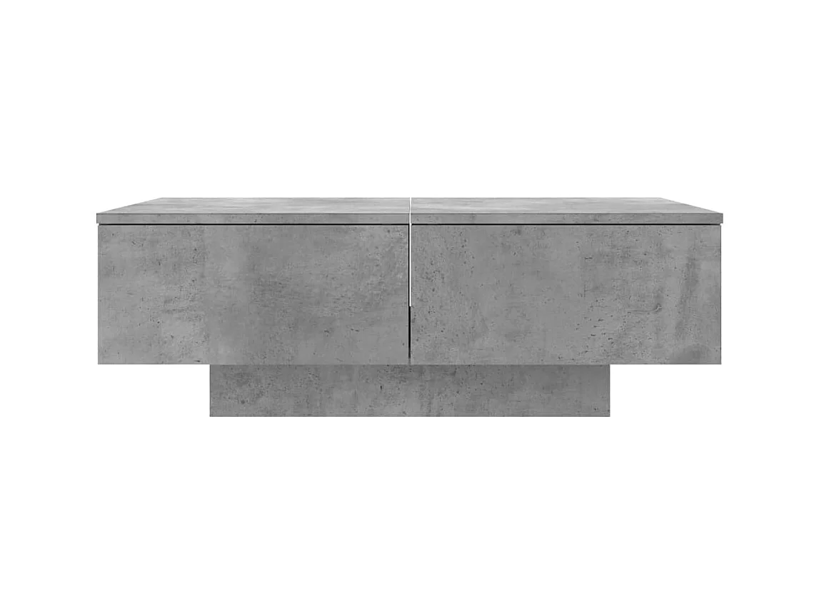 Table basse Gris béton 90x60x31 cm Aggloméré