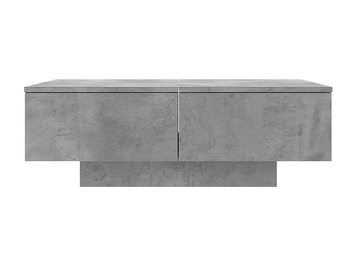Table basse Gris béton 90x60x31 cm Aggloméré