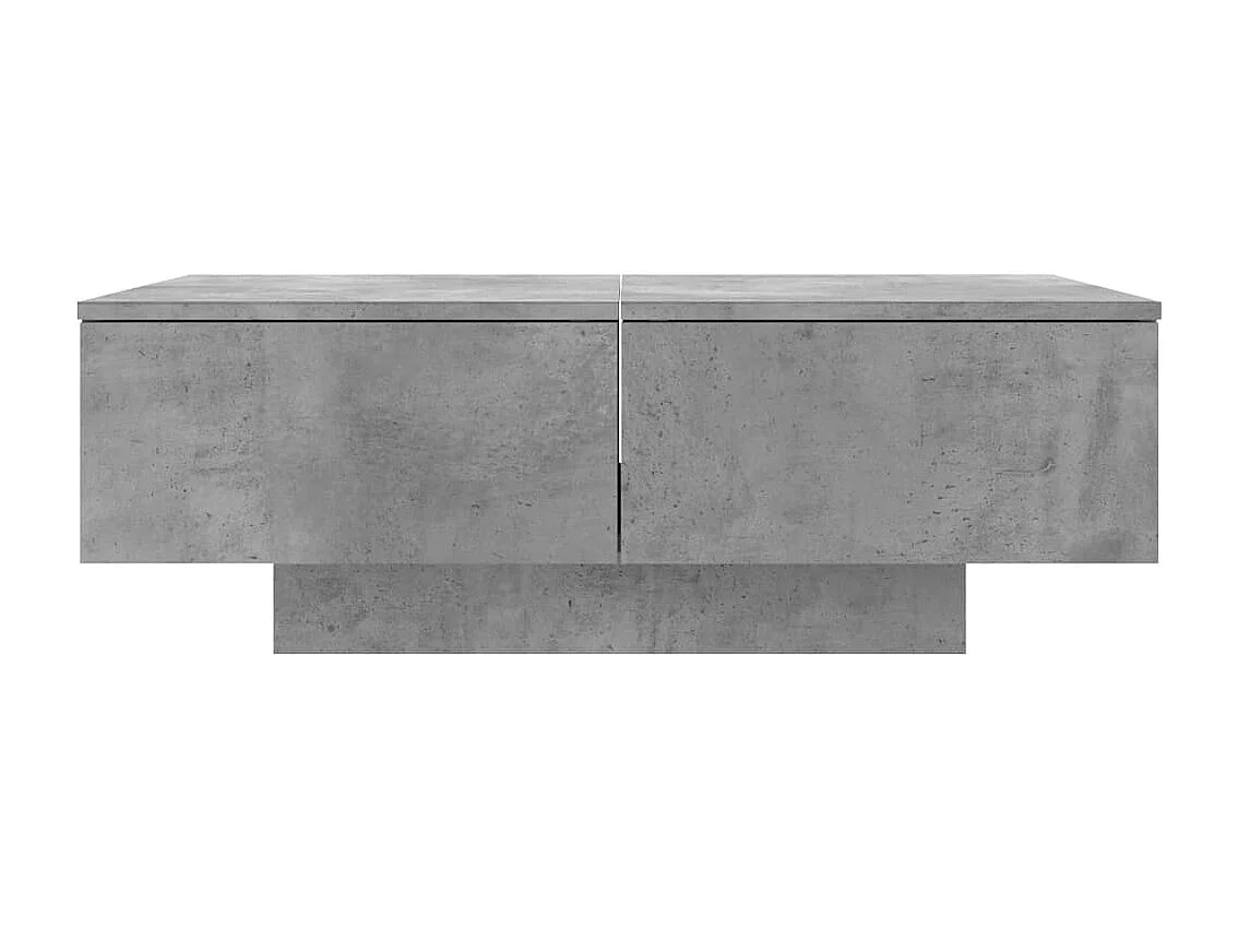 Table basse Gris béton 90x60x31 cm Aggloméré