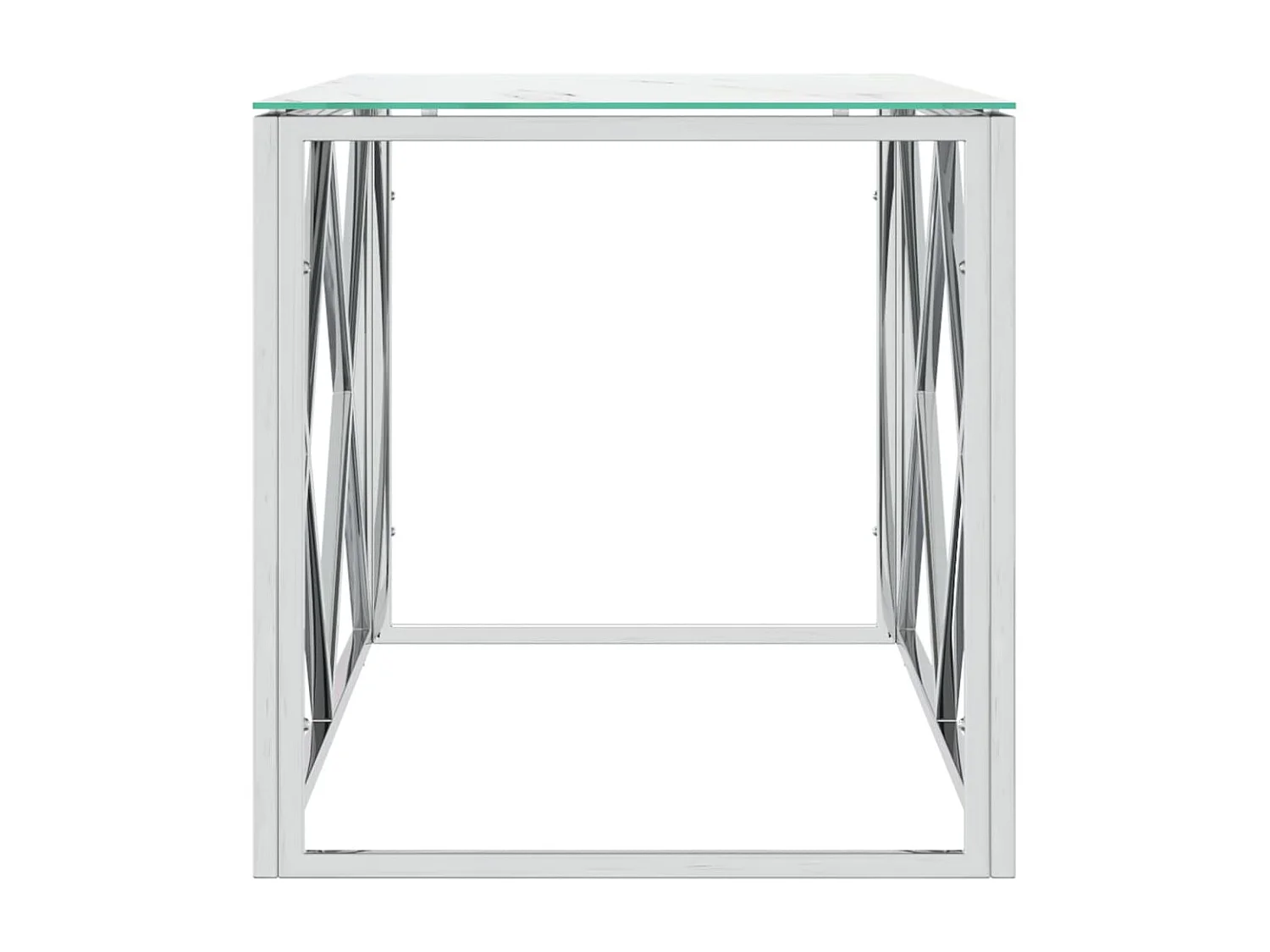 Gold Salontafel 110x45x45 cm RVS en glas
