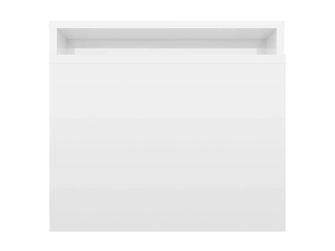 Conjunto de mesa de centro dourado branco brilhante 100x48x40 cm aglomerado