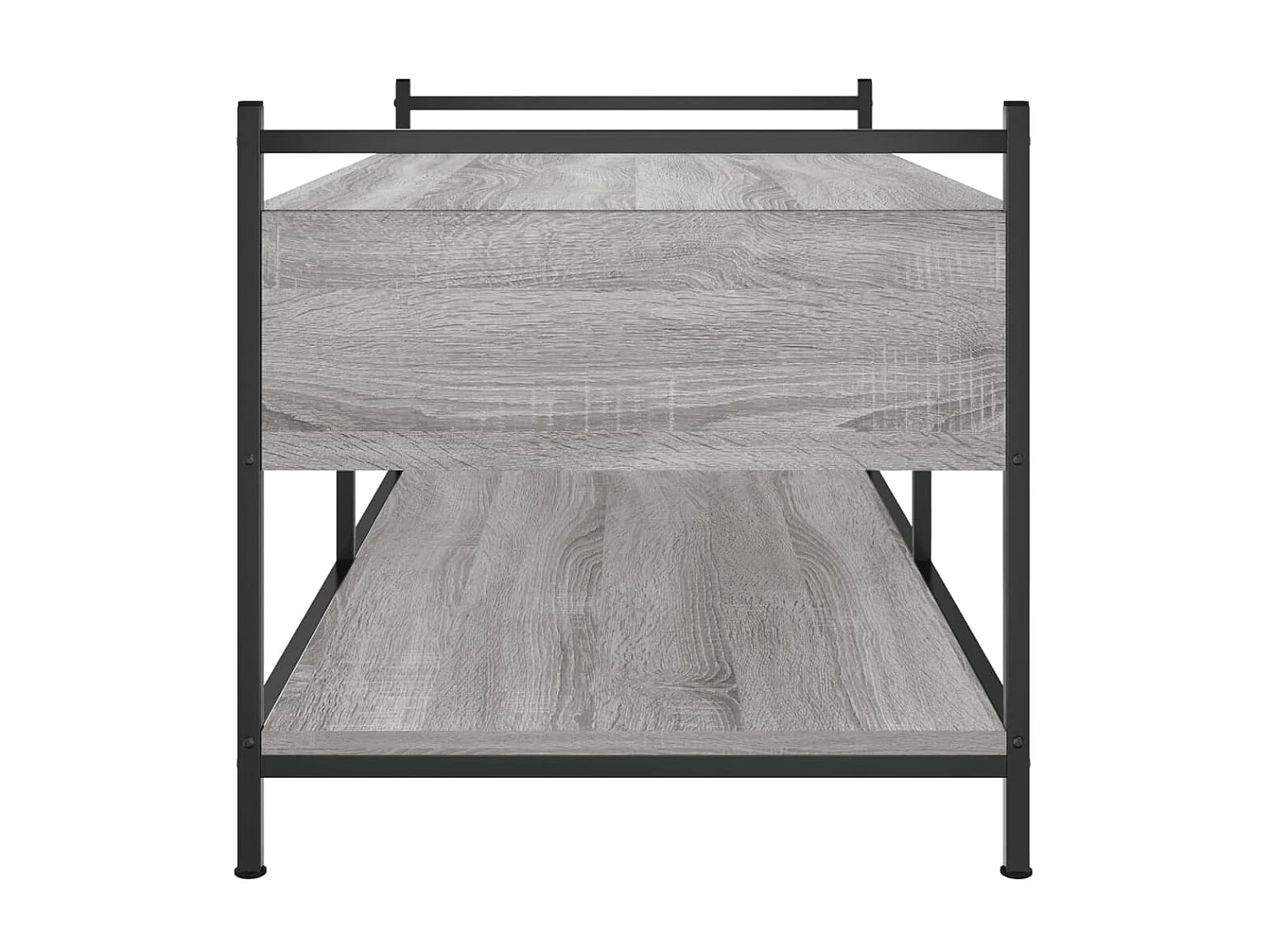 Table basse sonoma gris 99x50x50 cm bois d'ingénierie